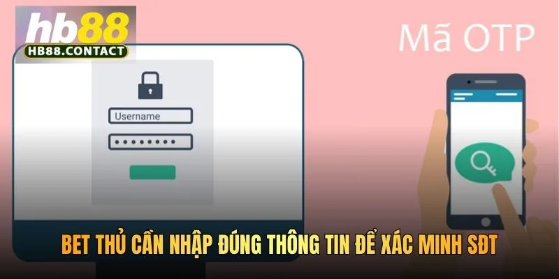 Cách Xác Minh SĐT HB88 Nhanh Chóng Và Bảo Mật Tối Ưu 2026 4 Bet thủ cần nhập đúng thông tin để xác minh SĐT