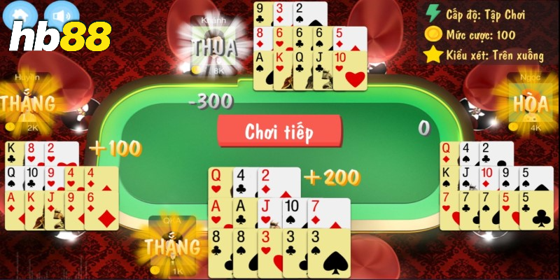 Luật chơi Mậu binh và nguyên tắc xếp chi